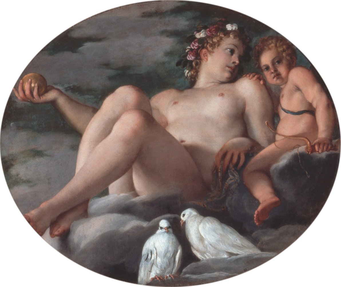 Venuše a Amor od Annibale Carracci