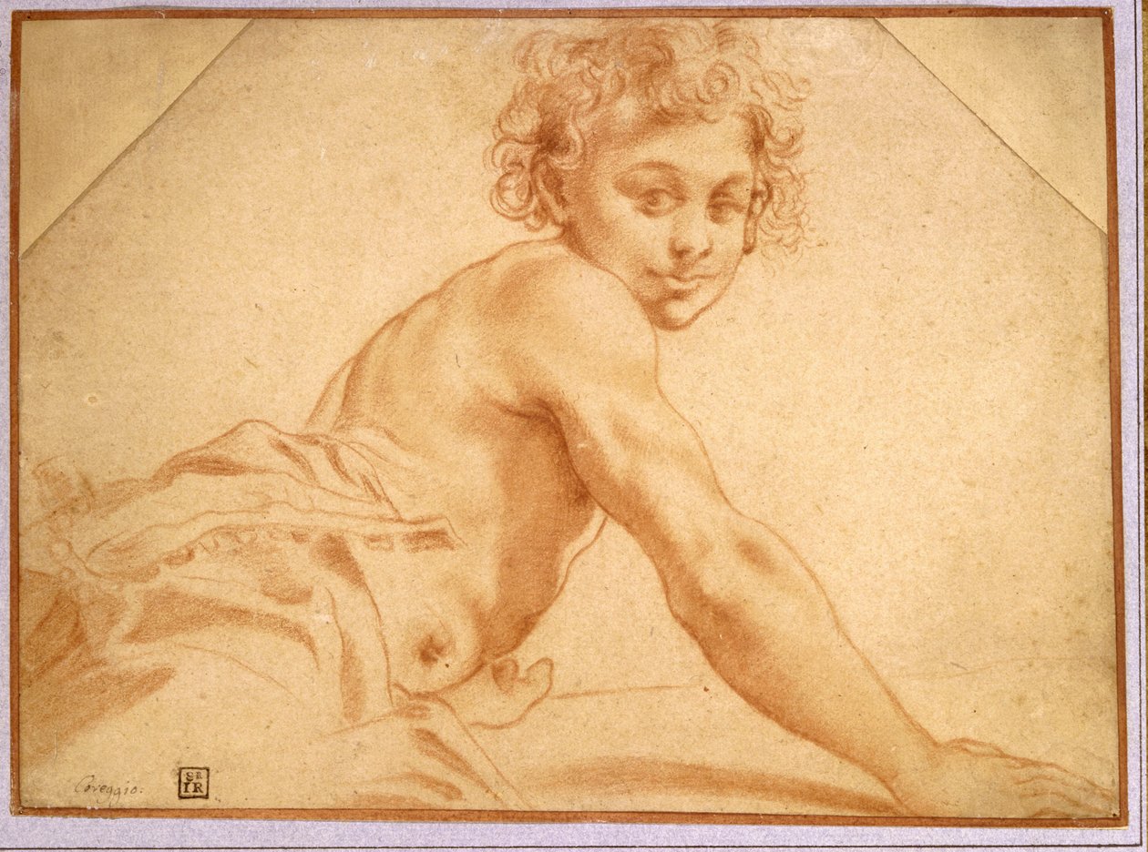 Chlapec, který se dívá přes rameno od Annibale Carracci