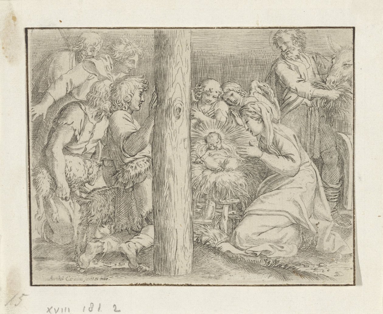 Klanění pastýřů od Annibale Carracci