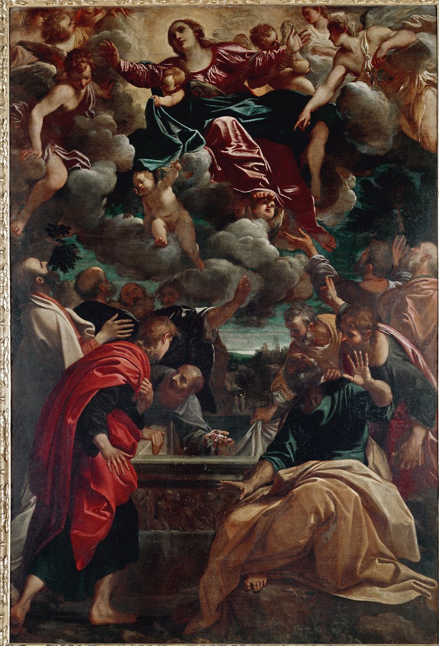 Nanebevzetí Panny Marie (olej na plátně od Annibale Carracci