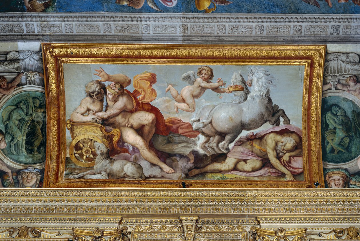 Aurora unese Cephala, detail klenby galerie, 1597-1604 od Annibale Carracci