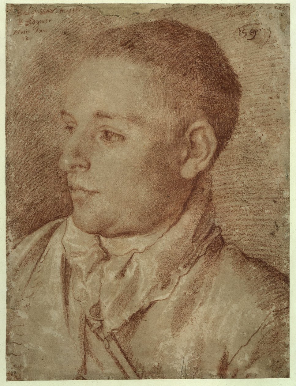 Carracci - Portrét Baldassare Aloisiho, zvaného Galanino, 1589-1590 od Annibale Carracci