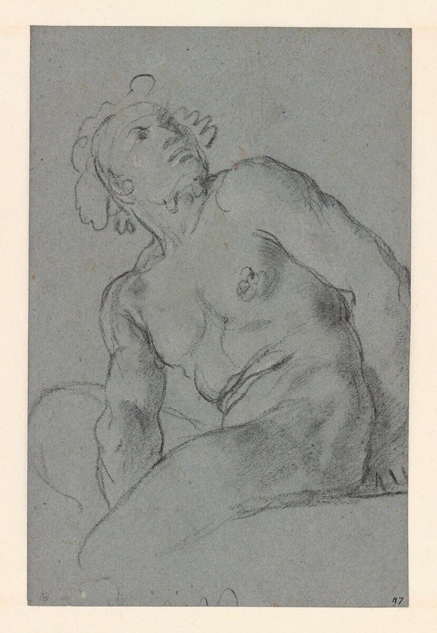 Carracci - Sedící mužský akt, I 183 (PK) od Annibale Carracci