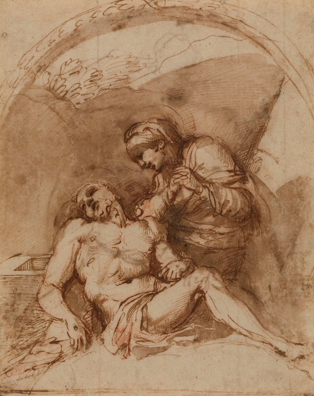 Carracci - r Pieta, RCIN 902169 od Annibale Carracci