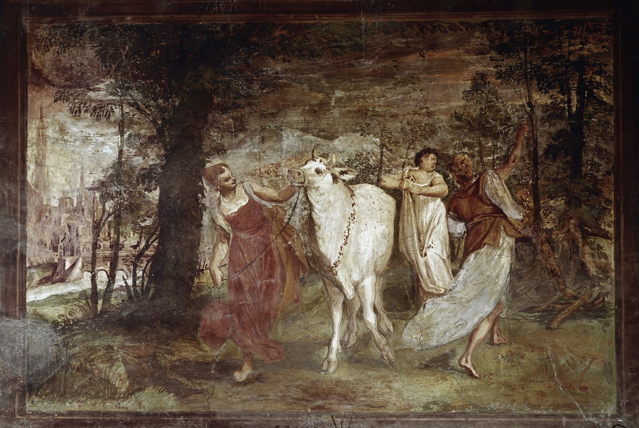 Europa vedoucí k Jupiteru (Freska od Annibale Carracci