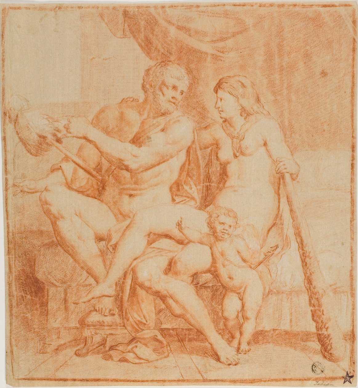 Herkules a Iole od Annibale Carracci
