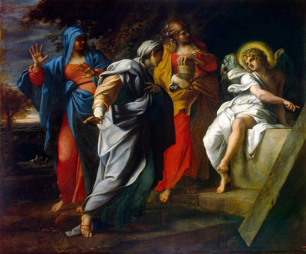 Svaté ženy u Kristova hrobu, druhá polovina 16. století. od Annibale Carracci
