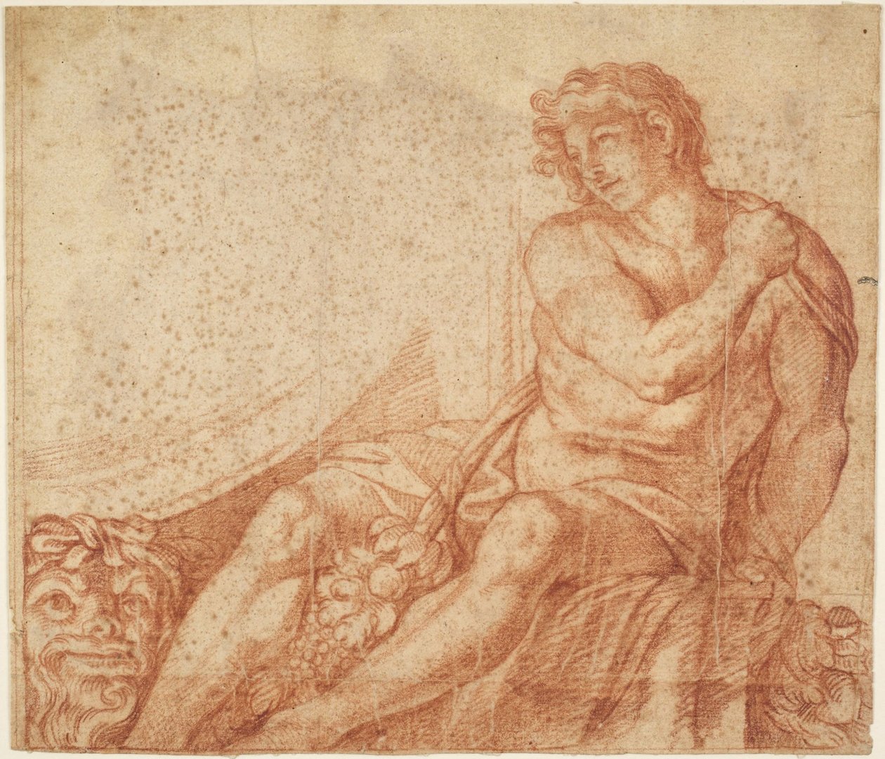 Ignudo aus der Galleria Farnese od Annibale Carracci