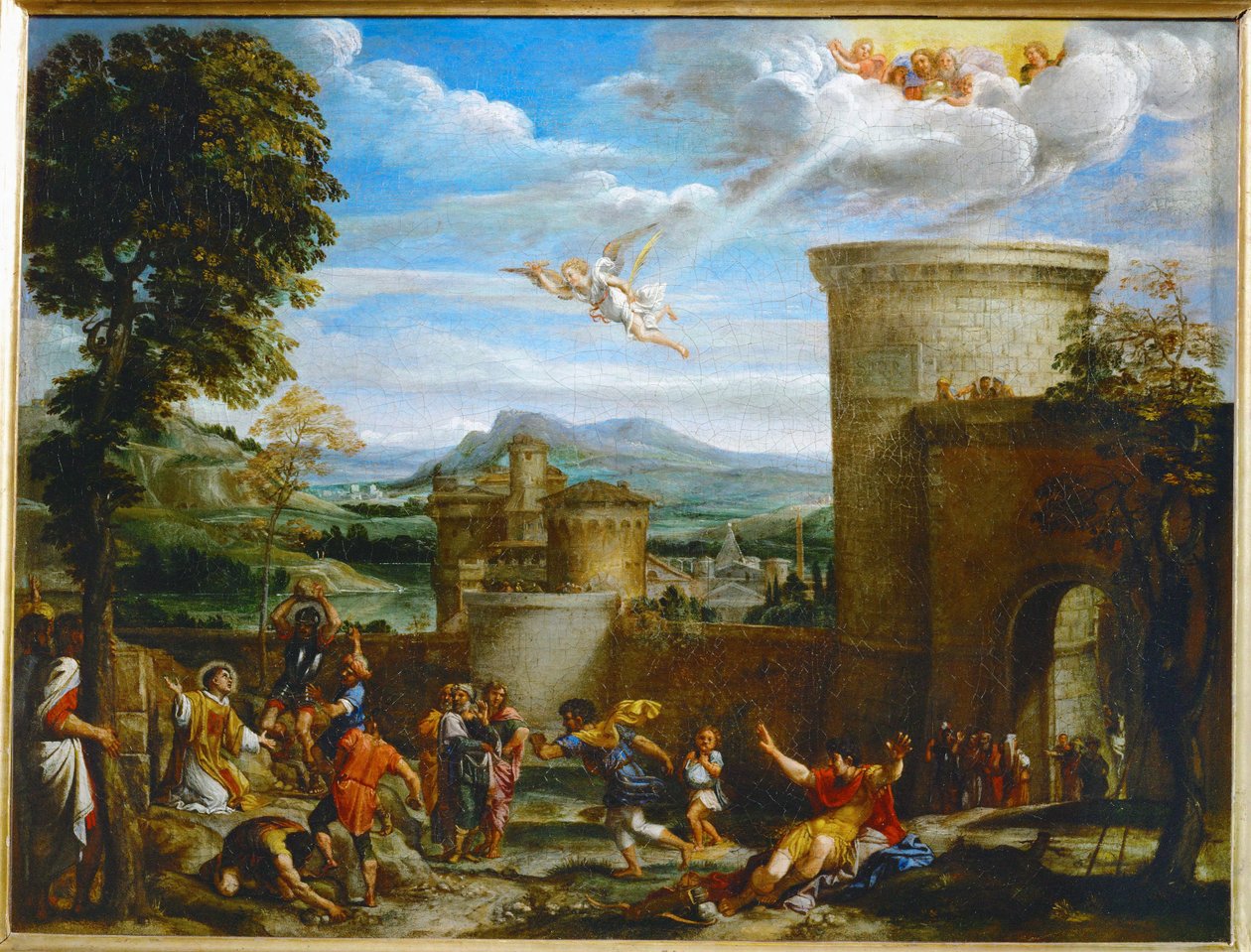 La lapidation de Saint Etienne - Ukamenování svatého Štěpána... od Annibale Carracci