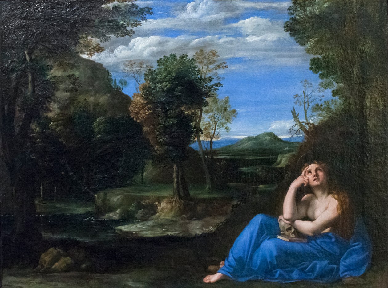 Krajina s kajícnou Magdalen od Annibale Carracci