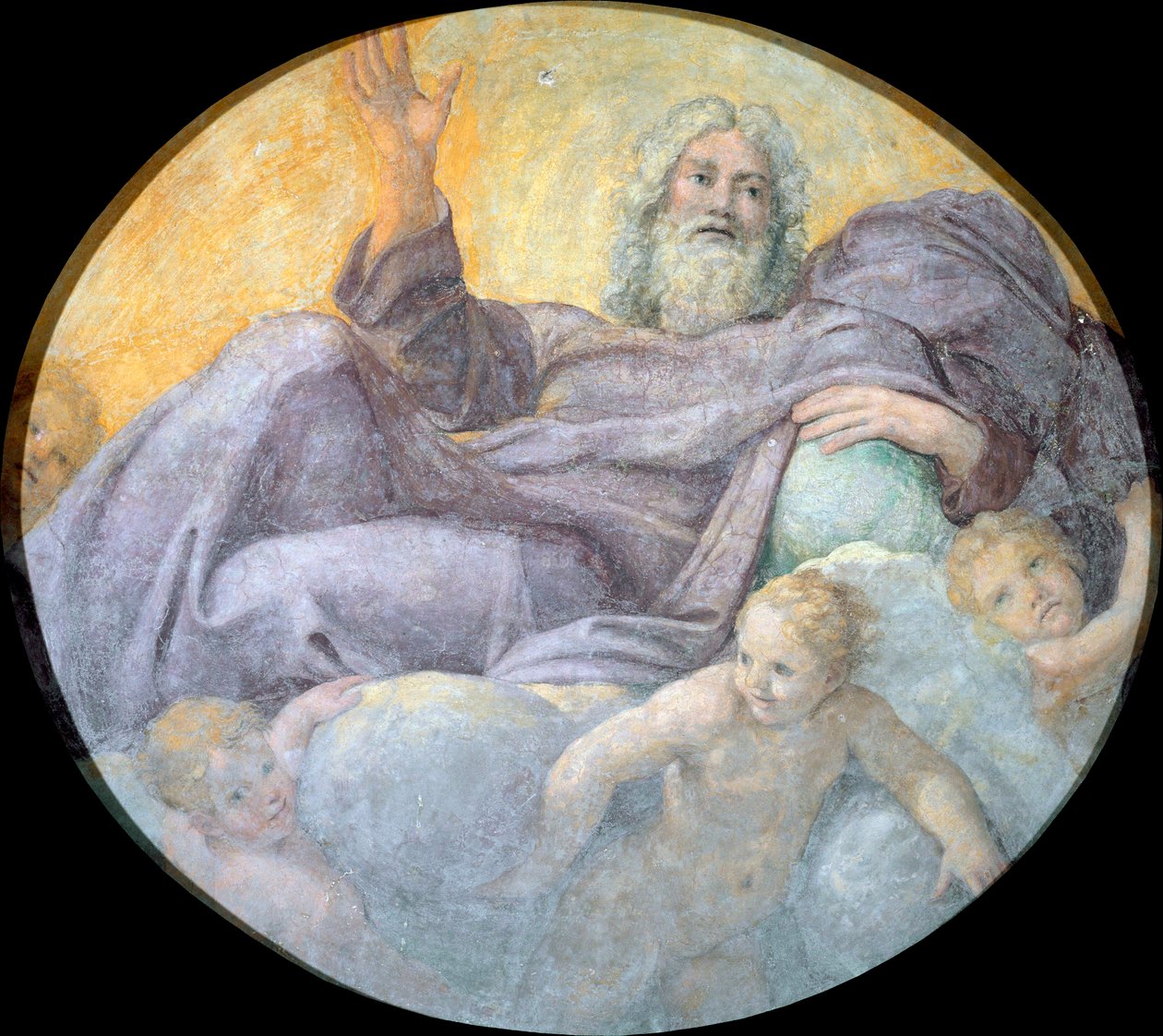 Le pere eternel (Věčný otec) - Peinture de Annibale Carracci (Carrache od Annibale Carracci