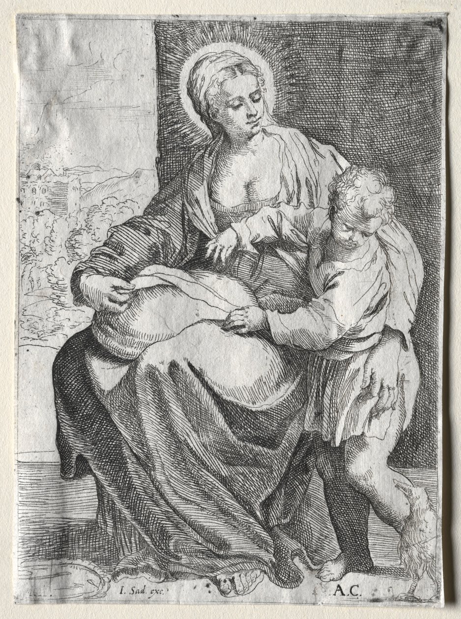 Madonna s bílým havranem, 1500s. od Annibale Carracci