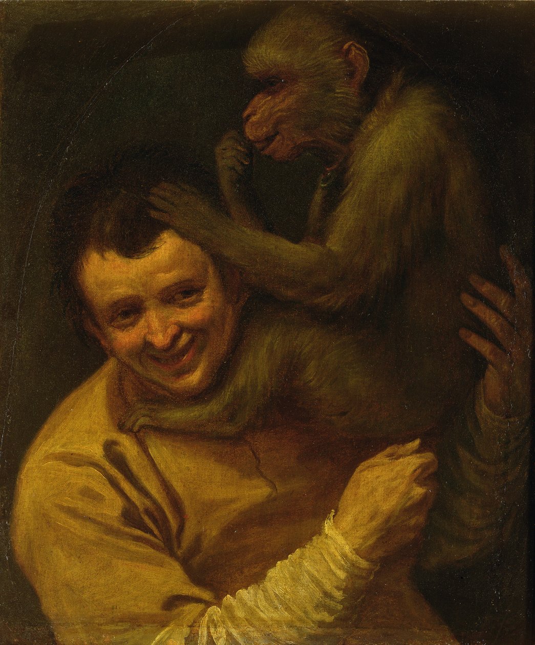 Muž s opicí od Annibale Carracci