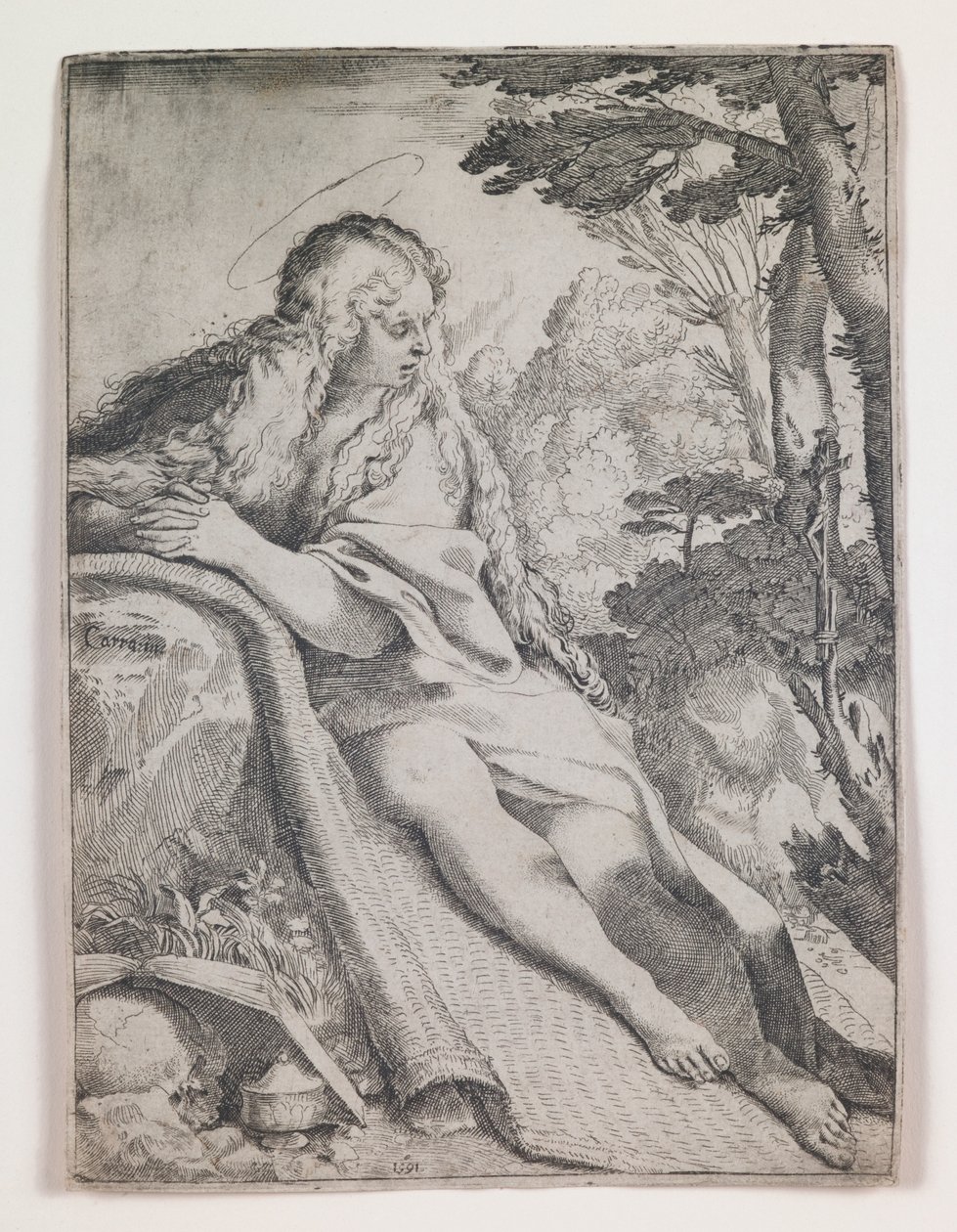 Marie Magdaléna na poušti od Annibale Carracci