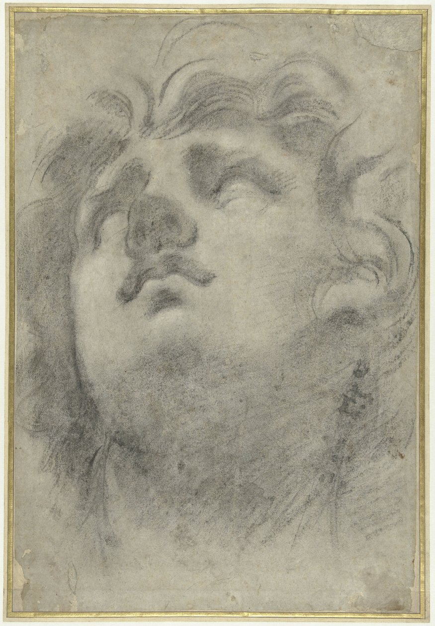 Při pohledu na hlavu tritona od Annibale Carracci