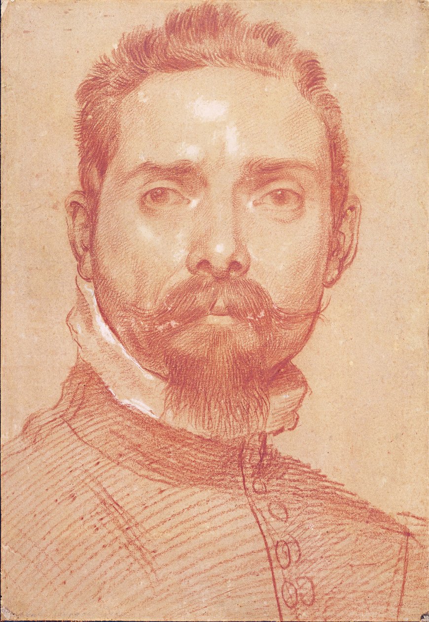 Portrét hráče na loutnu Giulia Mascheroniho, cca 1594 od Annibale Carracci