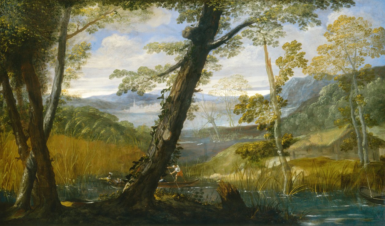 Říční krajina od Annibale Carracci