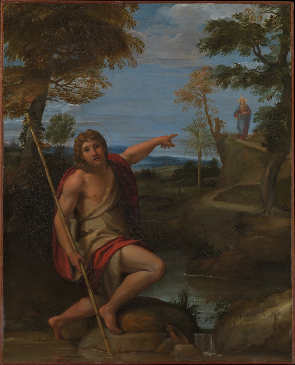 Svatý Jan Křtitel vydává svědectví od Annibale Carracci