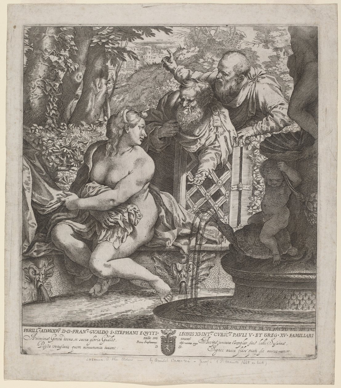 Susanna a starší od Annibale Carracci