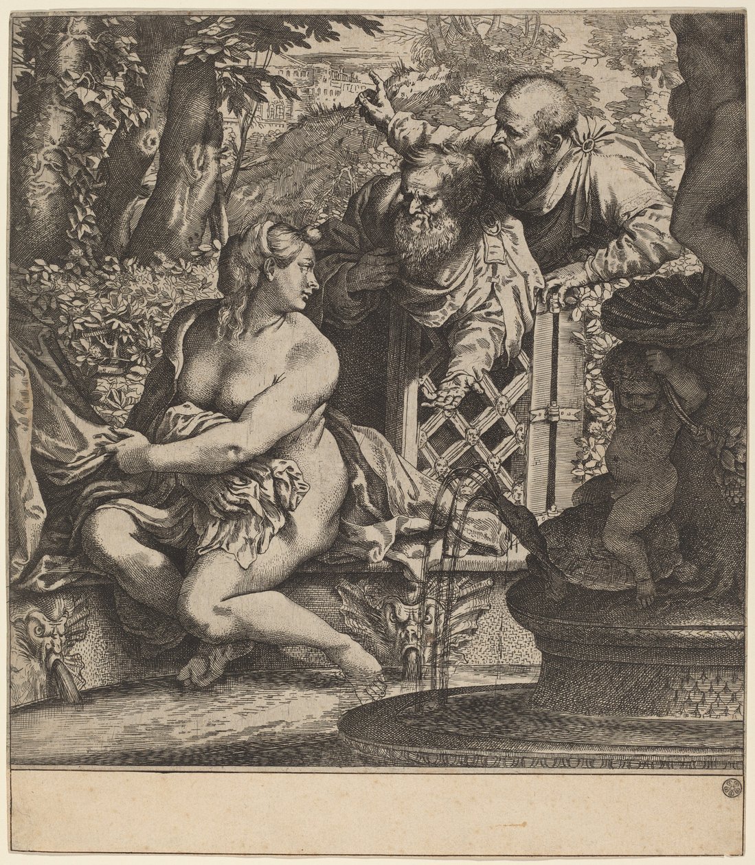 Susanna a starší od Annibale Carracci