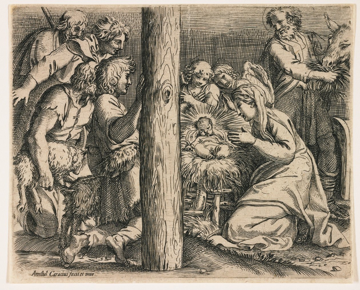 Klanění pastýřů od Annibale Carracci