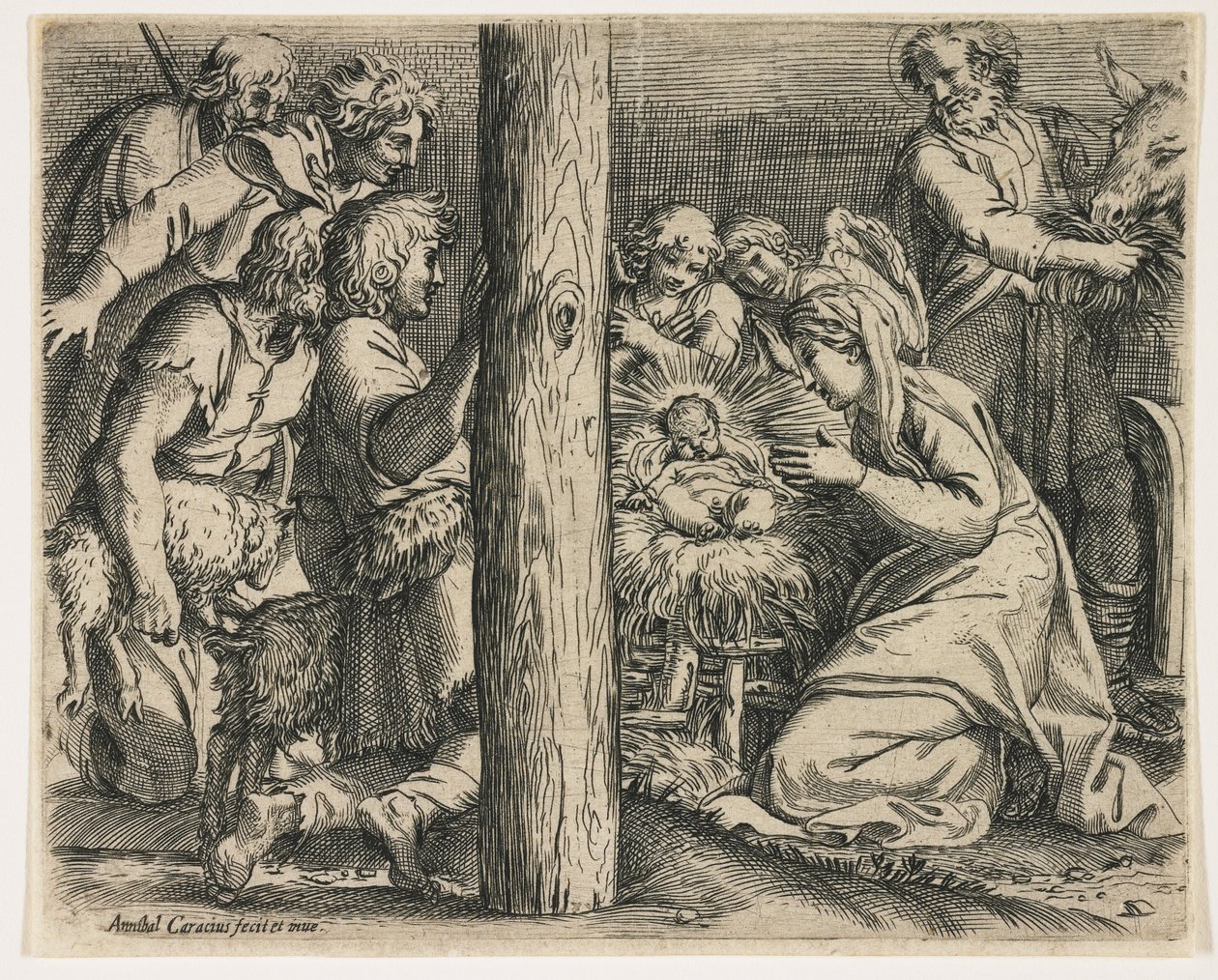 Klanění pastýřů, kolem roku 1606 od Annibale Carracci