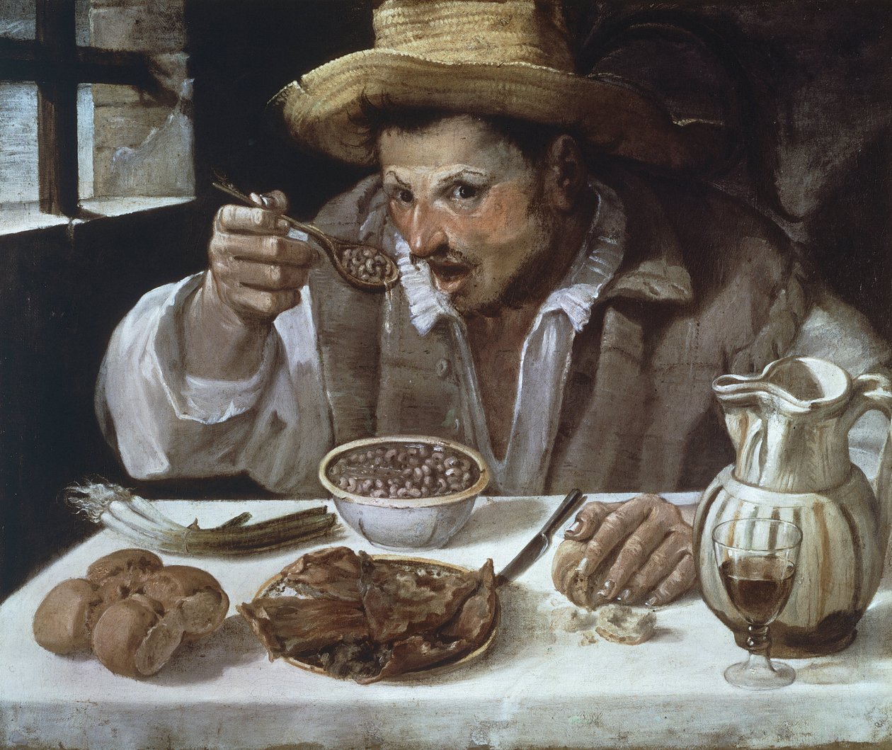 Pojídač fazolí, Annibale Carracci (1560-1609) od Annibale Carracci
