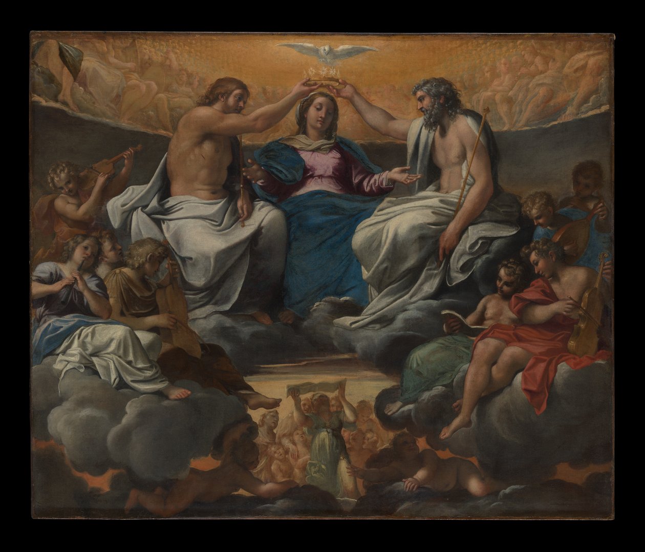 Korunování Panny Marie od Annibale Carracci