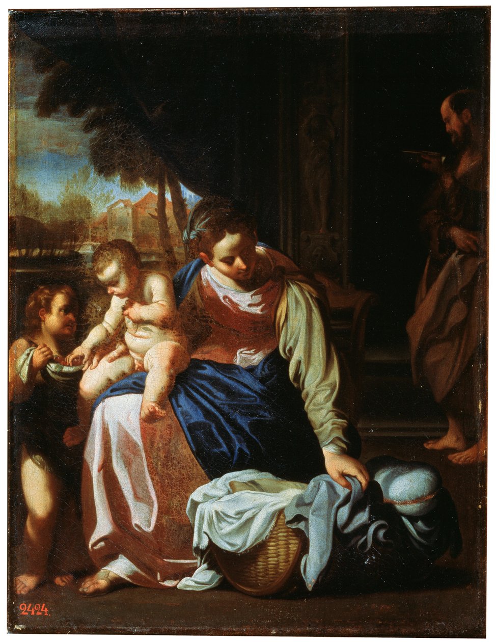 Svatá rodina, konec 16. nebo začátek 17. století od Annibale Carracci