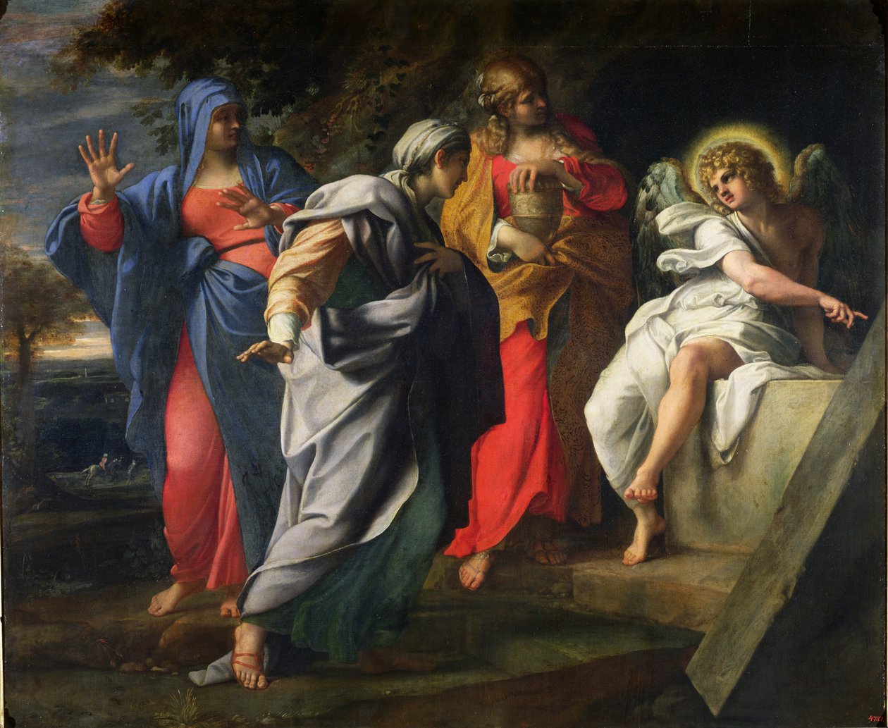 Svaté ženy u Kristova hrobu, asi 1597-8 od Annibale Carracci