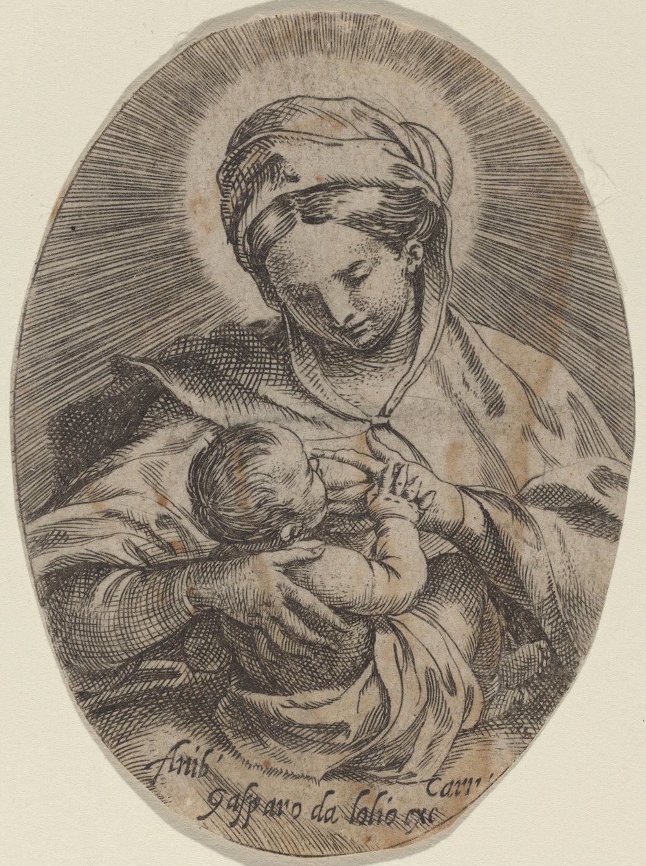 Madona kojící Ježíška od Annibale Carracci