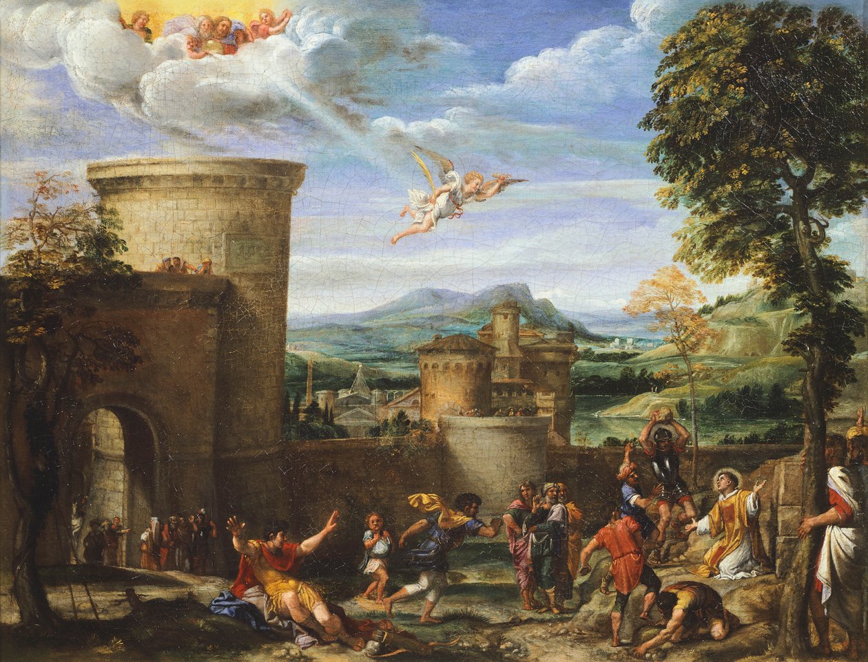 Umučení svatého Štěpána, kolem 1603-04 (olej na plátně) od Annibale Carracci