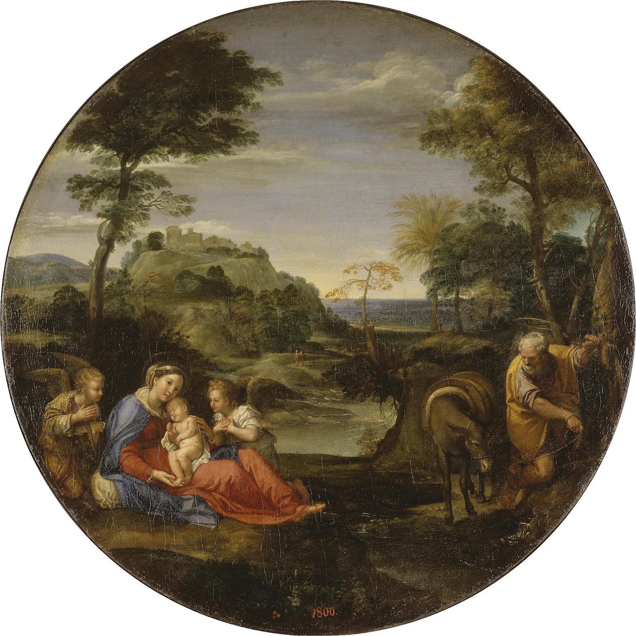 Zbytek na téma Útěk do Egypta od Annibale Carracci