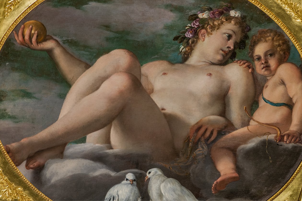 Venuše a Amor, detail 2384628 od Annibale Carracci
