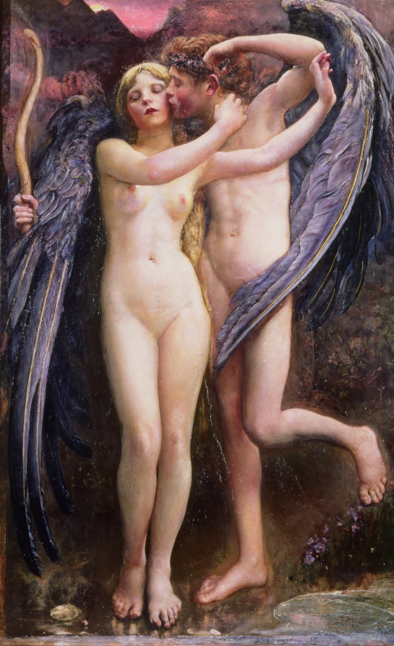 Amor a Psyché od Annie Louisa Swynnerton