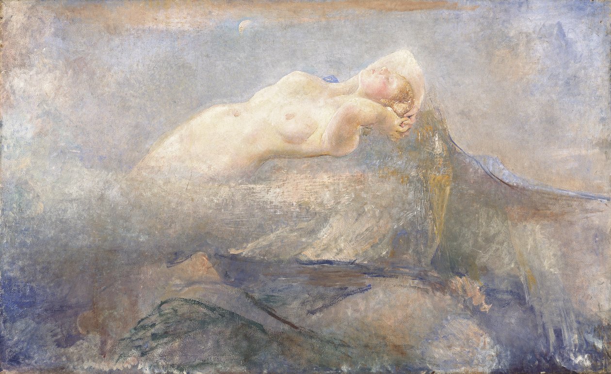 Montagna Mia, kolem roku 1923 (olej na plátně) od Annie Louisa Swynnerton