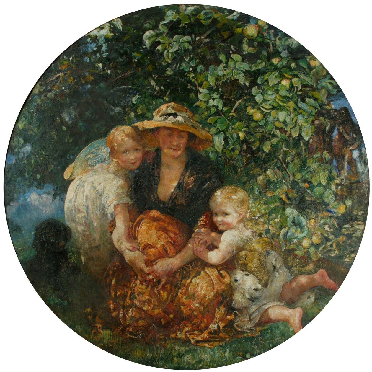 Paní A Scott-Elliot a děti od Annie Louisa Swynnerton