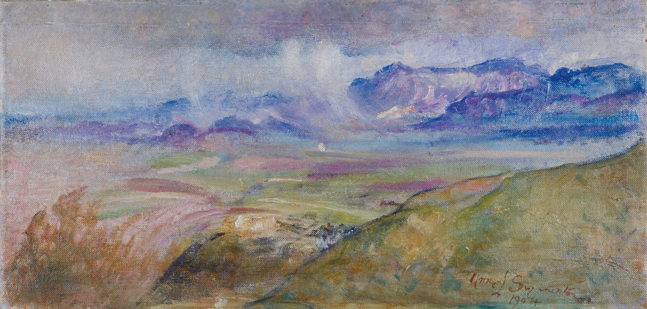 Dešťové mraky, Monte Gennaro od Annie Louisa Swynnerton