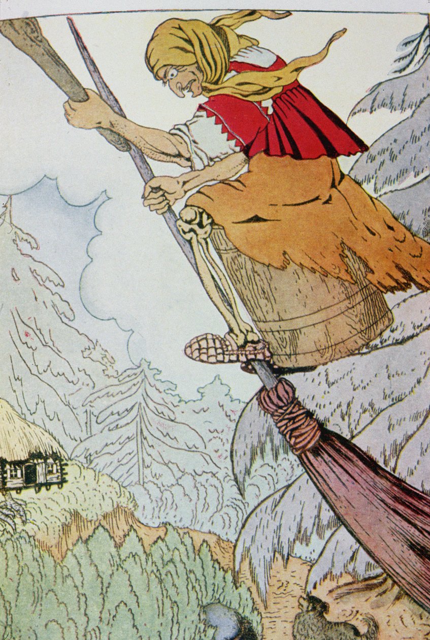 Epiphany nebo La Befana, anonymní italská ilustrace od Unbekannt Unbekannt