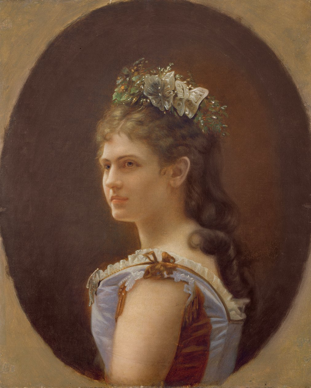 Katharina Schratt, milenka rakouského císaře Františka Josefa, 1880 od Unbekannt Unbekannt