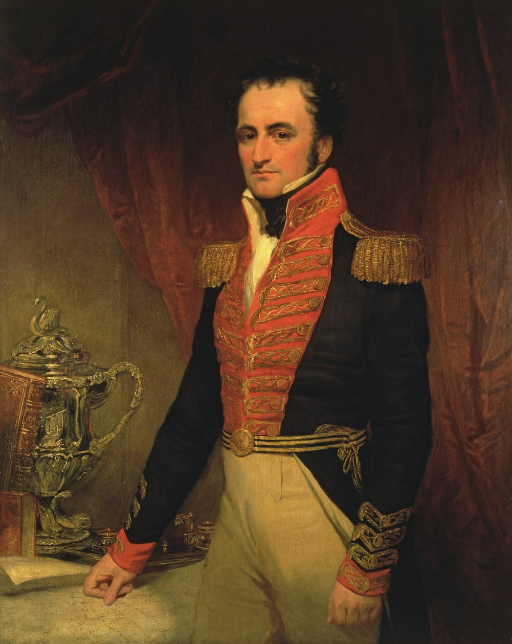 Portrét admirála sira Jamese Stirlinga (1791-1865), prvního guvernéra Západní Austrálie v letech 1829-39, asi 1833 od Unbekannt Unbekannt
