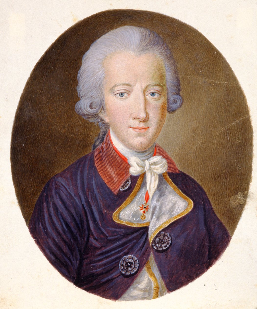 Portrét Josefa II. z Německa (1741-90), císaře Svaté říše římské, kolem roku 1780 (akvarel) od Unbekannt Unbekannt