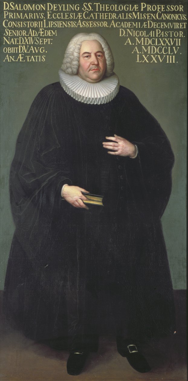 Superintendent Salomon Deyling (1677-1755), teolog z Lipska od Unbekannt Unbekannt