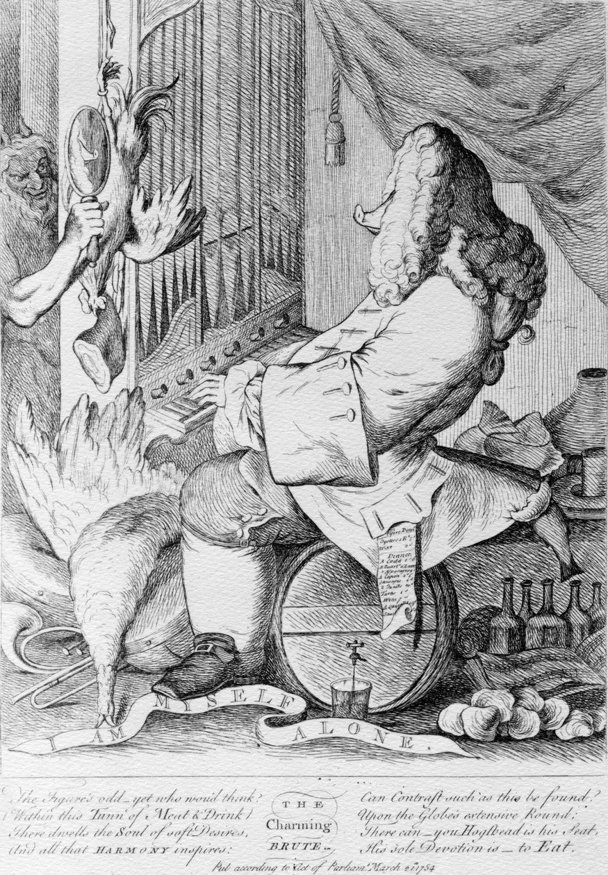 "Okouzlující surovec", 1754 od Unbekannt Unbekannt