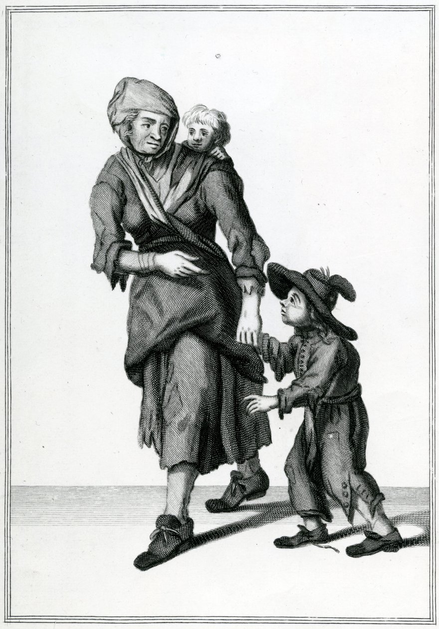 Londýnský žebrák, výkřiky Londýna, c.1688 od Unbekannt Unbekannt
