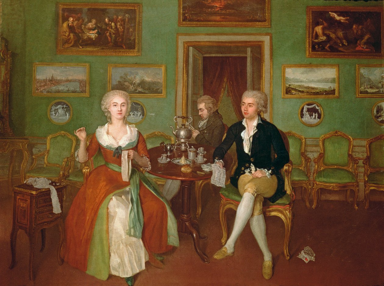 Pohled do salonu, 1780 od Unbekannt Unbekannt