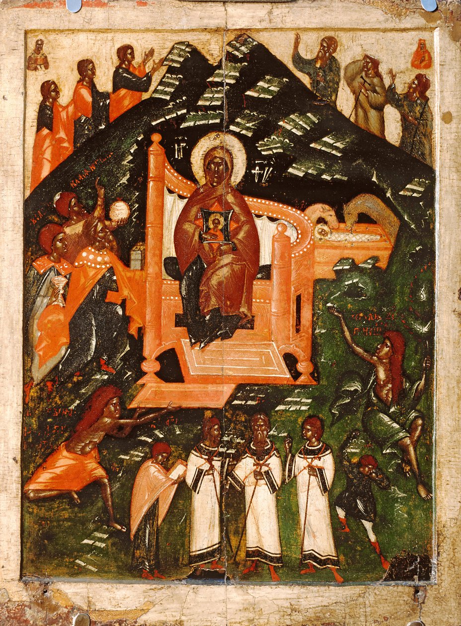 Neznámý malíř ikon, XIV. - začátek XV. Století od Anonymous Russian icon painter
