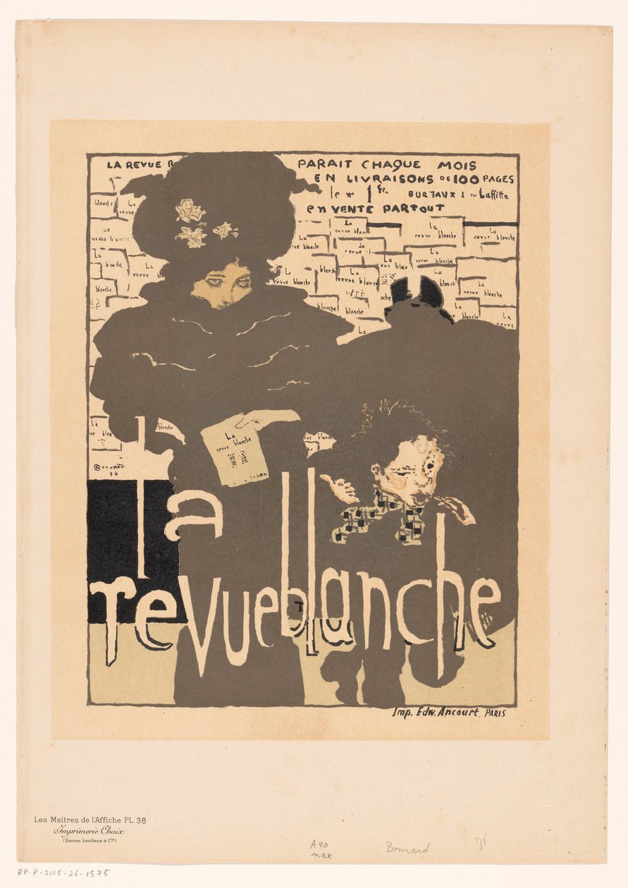 Reklama pro La Revue Blanche Poster Masters (název série na objektu) od Anonymous