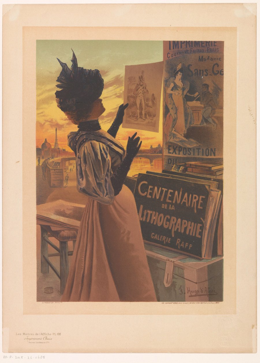 Reklama na Exposition du Centenaire de la Lithographie pořádané Galerií Rapp Les Maîtres de l