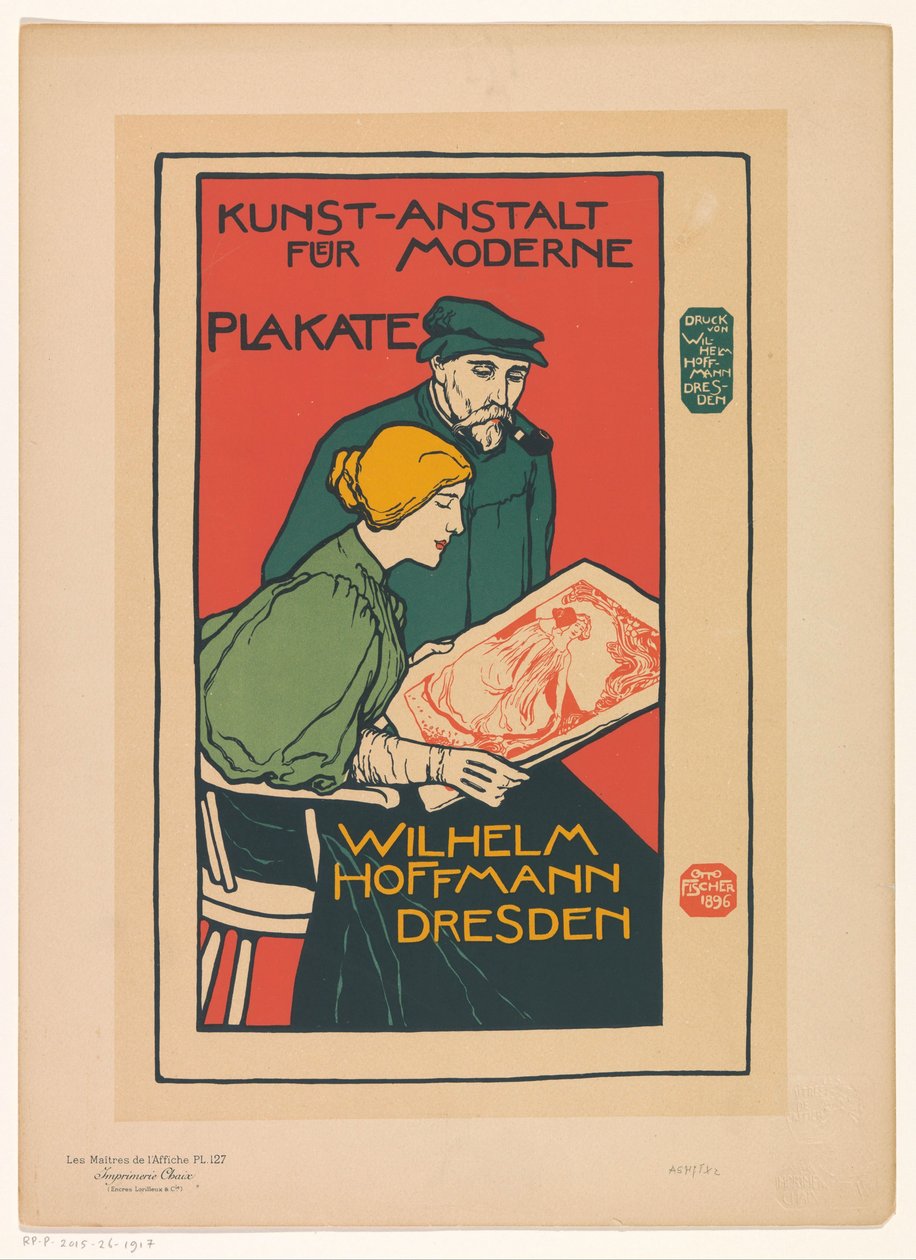 Reklama na Kunst-Anstalt für Moderne Plakate Les Maîtres de l